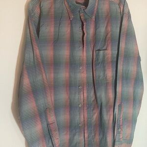 SALE! Pendleton Men's Plaid Shirt - Blue and Pink